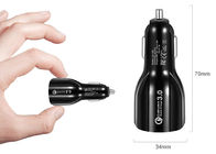 車の二重USBポート36W 6A QC 3.0車の充電器